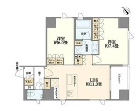 グリーンパーク築地 2階 間取り図