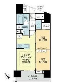 グローベルタワー梅島 403 間取り図