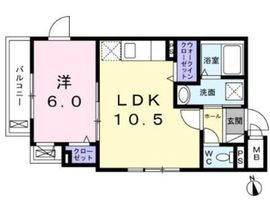 ドミールT馬込 101 間取り図