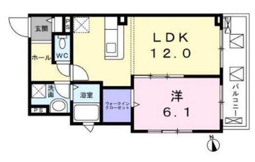 ドミールT馬込 304 間取り図