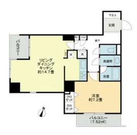 東急ドエルアルス根津 4階 間取り図
