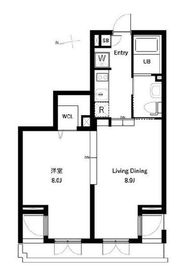 コスモリード東高円寺レジデンス 107 間取り図