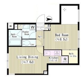 パークヒルズ経堂 203 間取り図