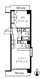 広尾イースト 601 間取り図