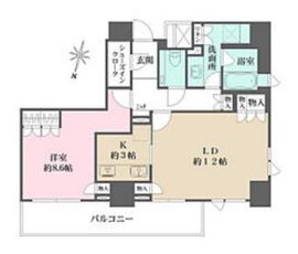 パークハウス平河町 5階 間取り図