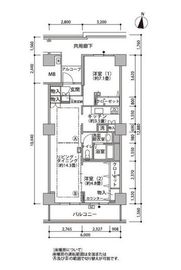 東雲キャナルコートCODAN 21-908 間取り図