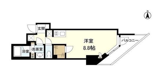 スタイリオ旗の台2 302 間取り図