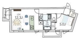 グランデュオ柿の木坂2 (GranDuo Kakinokizaka2) 401 間取り図