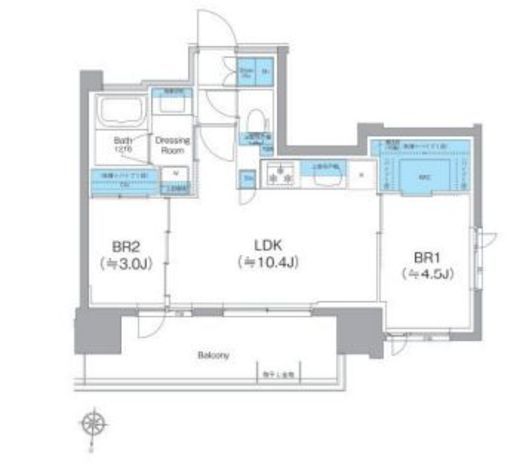 クレヴィアリグゼ錦糸町 701 間取り図