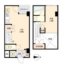 パークフラッツ永福町 406 間取り図