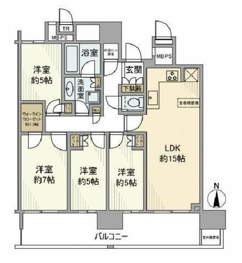 THE TOYOSU TOWER 12階 間取り図