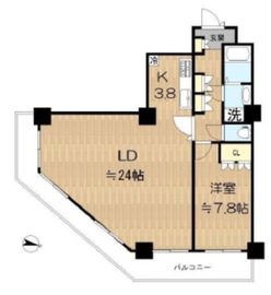 ジェイタワー西大井 26階 間取り図