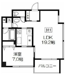 ガーデン杉並方南 311 間取り図