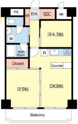 ライオンズプラザお茶の水 4階 間取り図