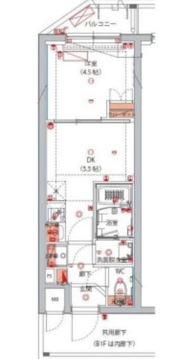 ハーモニーレジデンス大森山王THE GARDEN 201 間取り図