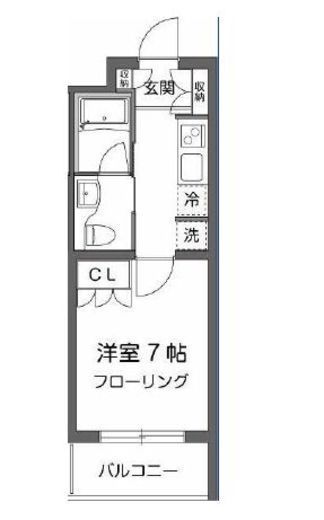 ガーデン用賀 2階 間取り図