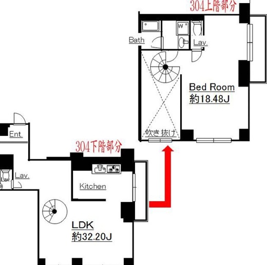 ヒューリック神宮前ビル 304 間取り図