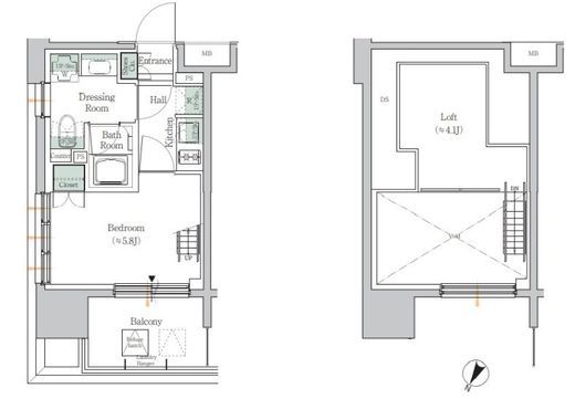 ONE ROOF RESIDENCE TAMACHI (ワンルーフレジデンス田町) 218 間取り図