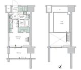 ONE ROOF RESIDENCE TAMACHI (ワンルーフレジデンス田町) 215 間取り図