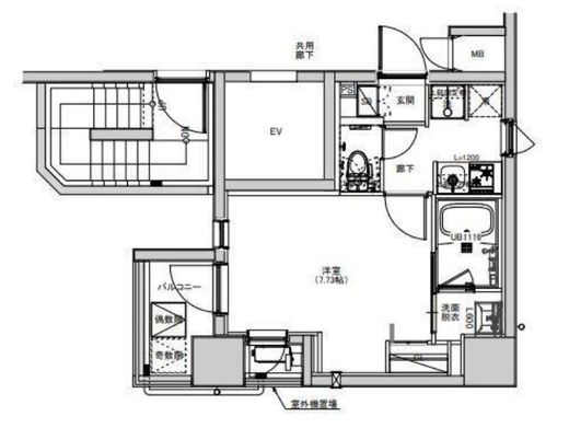 S-RESIDENCE綾瀬rivie (エスレジデンス綾瀬リヴィエ) 403 間取り図