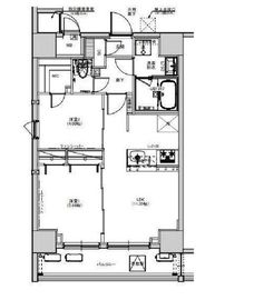 S-RESIDENCE綾瀬rivie (エスレジデンス綾瀬リヴィエ) 202 間取り図