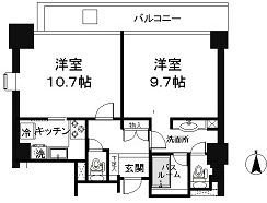 品川プリンスレジデンス 636 間取り図