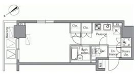 レジディア横濱関内 704 間取り図