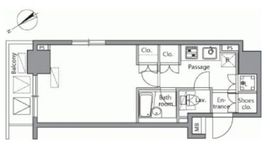 レジディア横濱関内 404 間取り図