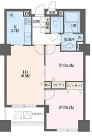 ドゥーエ横浜駅前 1105 間取り図