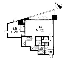 TKフラッツ渋谷 410 間取り図