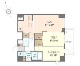 ダーシャモリ 402 間取り図