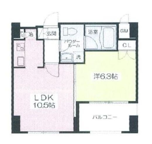 リブレ東新宿 1403 間取り図