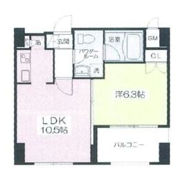 リブレ東新宿 1403 間取り図