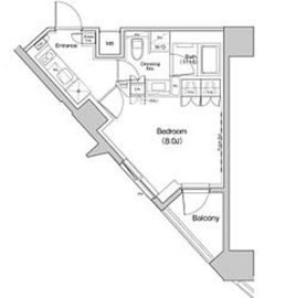 ザ・パークハビオ中野富士見町ガーデン 607 間取り図