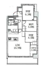 アーバンパーク立石 504 間取り図