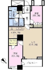 ザ・東京タワーズ シータワー 38階 間取り図