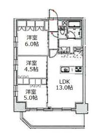 アーバンパーク立石 1302 間取り図
