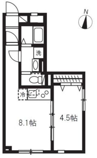 エルファーロ大岡山Ⅱ 201 間取り図