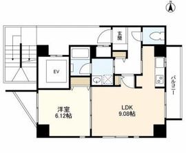 コムス白金 601 間取り図