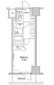 ザ・パークハビオ中野富士見町ガーデン 702 間取り図