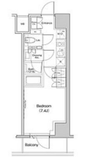 ザ・パークハビオ中野富士見町ガーデン 609 間取り図