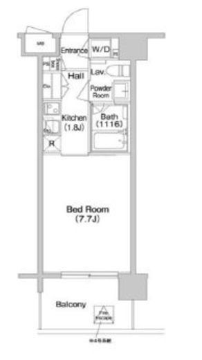 コンフォリア南砂町 1202 間取り図
