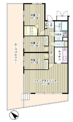 MH下馬 501 間取り図