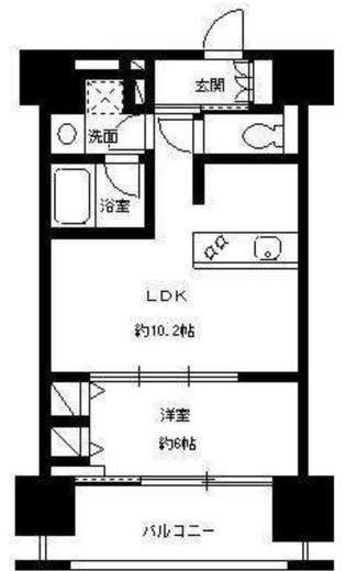 パークキューブ東品川 217 間取り図