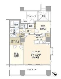 エティア目黒ウエストタワー 18階 間取り図