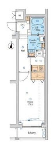 エストゥルース小竹向原 501 間取り図