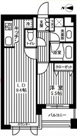 カスタリア自由が丘 310 間取り図