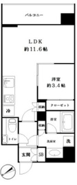 ラコント早稲田 5階 間取り図