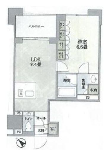 ティープエンテ 9階 間取り図