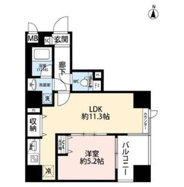 プレール・ドゥーク両国Ⅲ 7階 間取り図